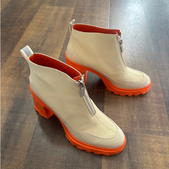 Sorel Women's Brex Orange Heel Lug Sole Chelsea Boots Size 9 - Picture 6 of 9